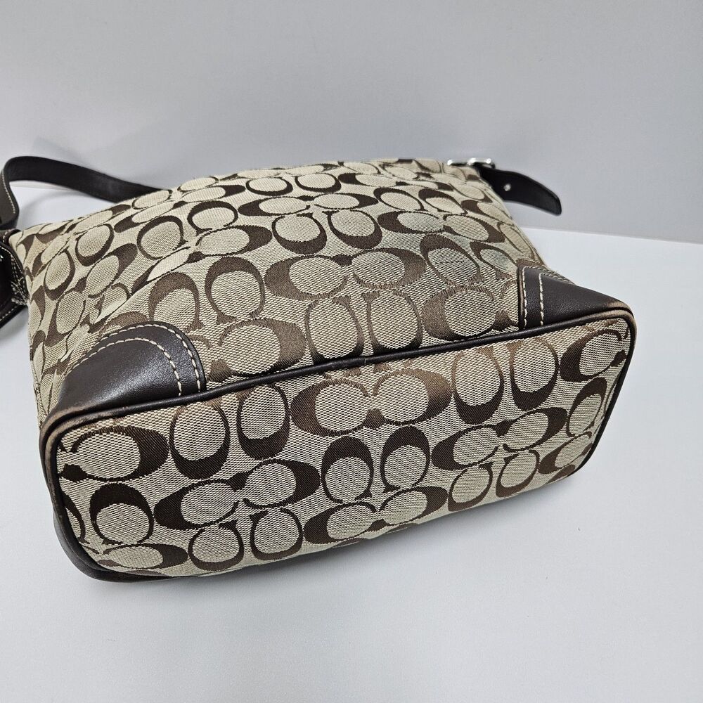 Coach Bags Medium size Purses Poppy Dome Satchel Canvas Leather Set of 3 - Picture 14 of 16